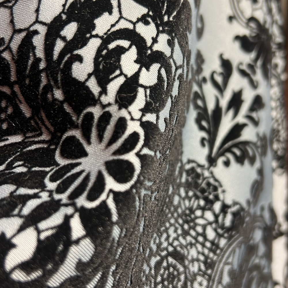Trixxi Elegant holiday dress, velvety soft peplum, a line skater dress - Picture 8 of 8